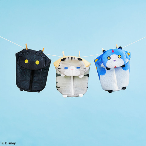 雑貨　シャドウ＆チリシィ＆ワンダニャン ランドリーネットセット 「キングダムハーツ」 キングダム ハーツ」より、シャドウ、チリシィ、ワンダニャンの