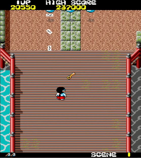 橋の上に鍵が落ちているので、忘れずに回収すること