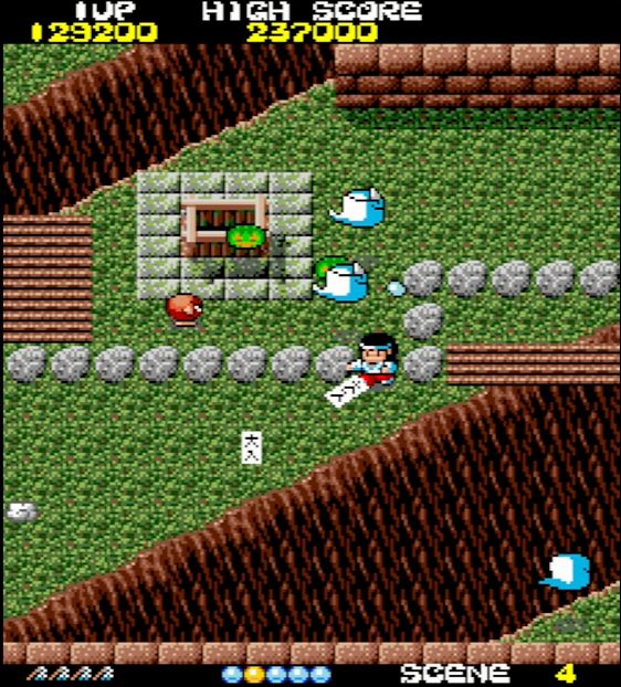 落ちたら即死する狭い橋を渡りつつ、数種類の敵が次々と出現する難関。水晶玉を持っていたら迷わず使おう