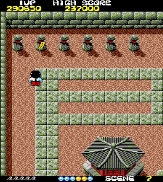 黄色の御札と、二重の御札が立て続けに取れる重要ポイント。直前にミスをした場合はここで復活させよう