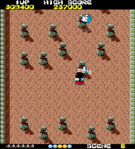 クリアに必要な3つの巻物の出現ポイント。左、中央、右の順に出現することを覚えておこう