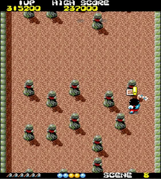 クリアに必要な3つの巻物の出現ポイント。左、中央、右の順に出現することを覚えておこう