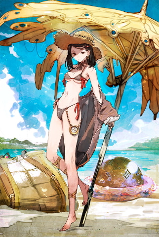 チェインクロニクル」水着姿のガラクスィアスとミシディアが登場