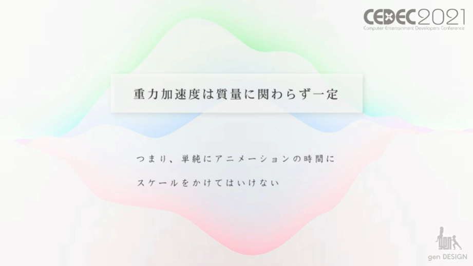 重力はどんな物体に対しても同じように働く。そのため放物線には常に同じカーブが出る