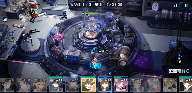 WAVE1終盤にはずいぶん安定した配置になった