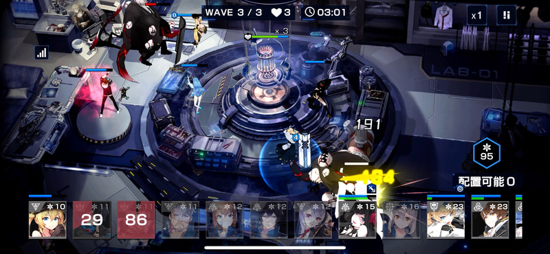 近距離攻撃の英雄をどんどん交代させないといけないので気が抜けない