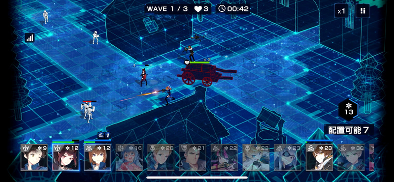 序盤にエスパーのジンを中心に配置することがポイントだ。