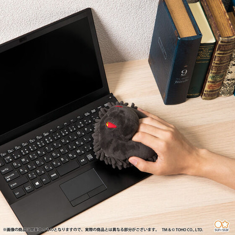 怪獣ヘドラが机に襲来！ お掃除で大活躍する「ゴジラ ヘドラ卓上モップ