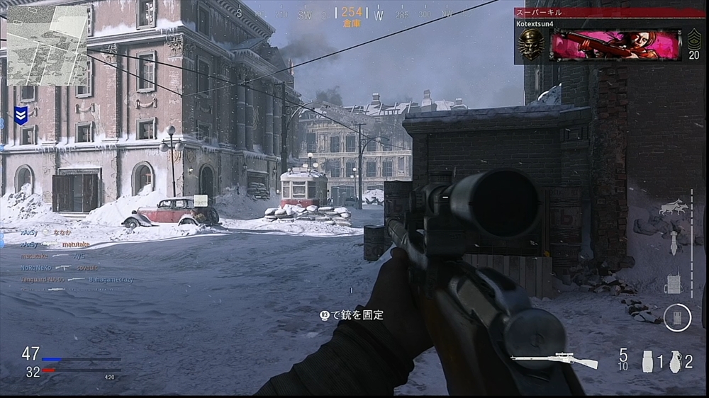 「Red Star」はスターリングラードの戦いが舞台。雪が積もったソ連の街並みでの戦闘となる