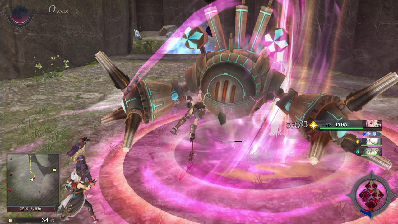 激烈な回転撃の後、渾身の一撃を叩きつける豪快なスキル攻撃。豪快な見た目通りの超ダメージを与えられる