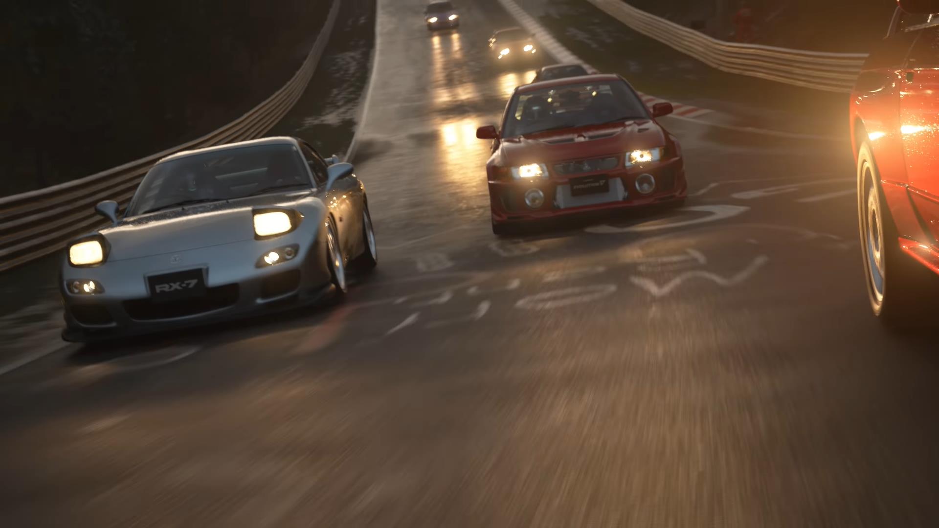 「マツダ RX-7 Spirit R Type A（FD）」に「三菱 ランサーエボリューション V GSR」