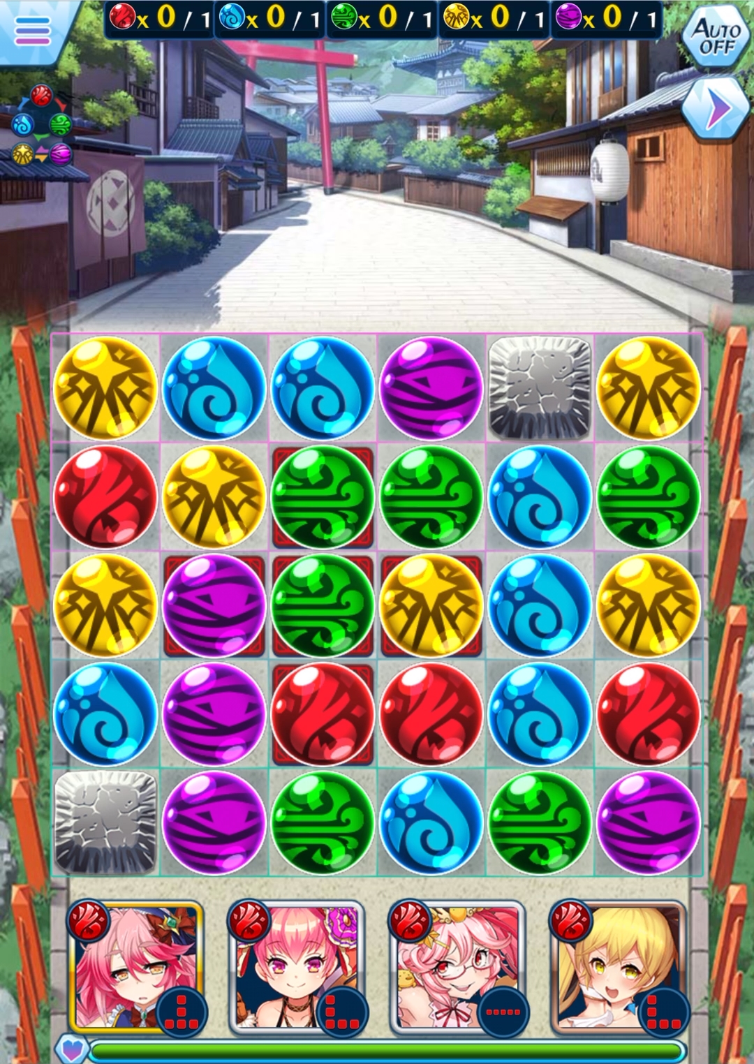 このステージでは盤面の一部が火属性になっているため、配置されたピースが火属性に変わる。敵の弱点属性だった場合はラッキーだが、正反対の時は苦戦することも