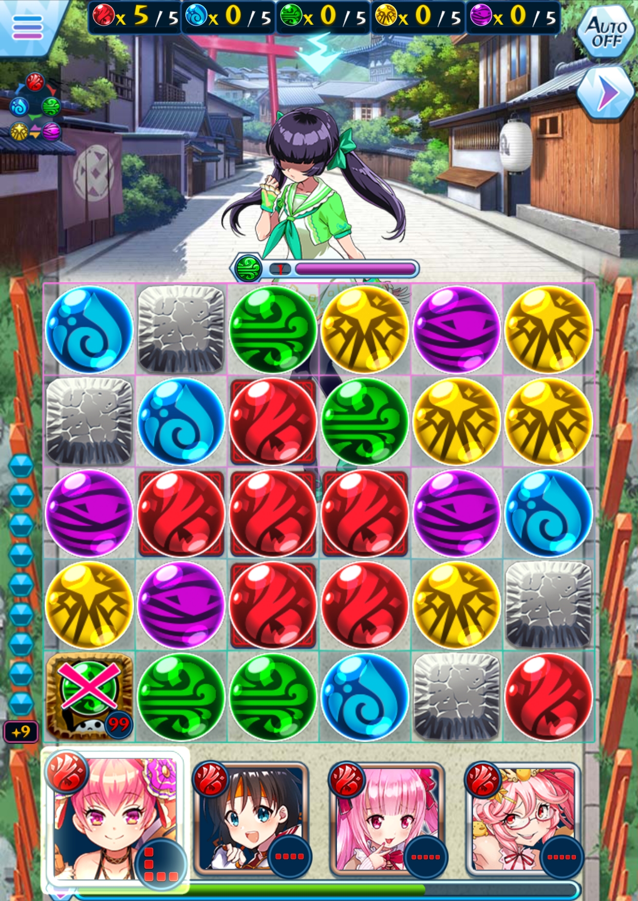 これもコアピースの1種類である、アンチコア。このピースに描かれた属性のピースが出現しなくなるので、それが敵の弱点属性だったらピンチに！