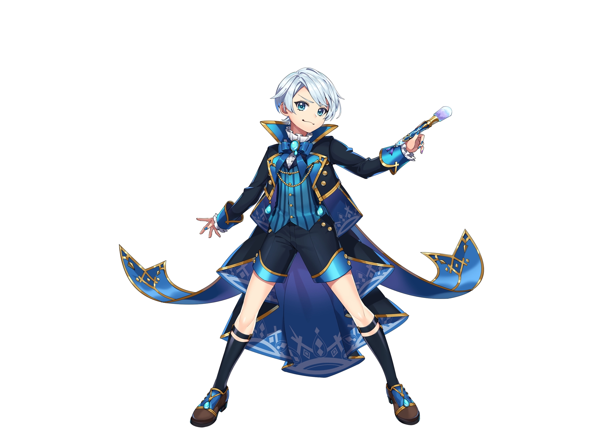 ぴえん：水の国を支配する貴族の少年。とてもプライドが高くナルシストで、自身の美貌を褒め称えるが、子供のようにガン泣きすることもある