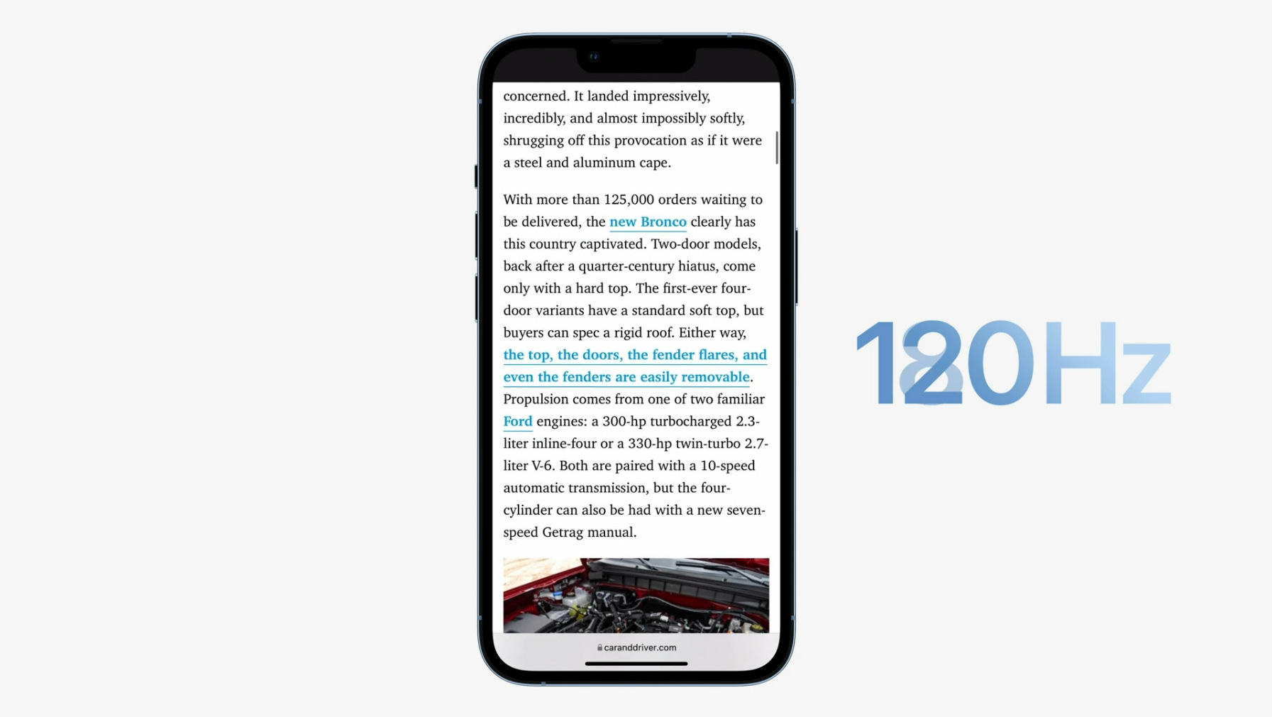 動きが激しいときなど必要な時には120Hzに引き上げる