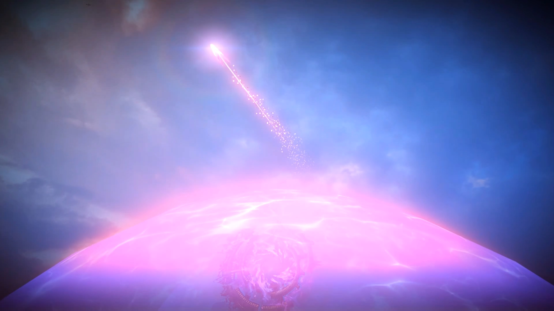 空からふってきた主人公。今回はオンタリー連邦側でプレイ