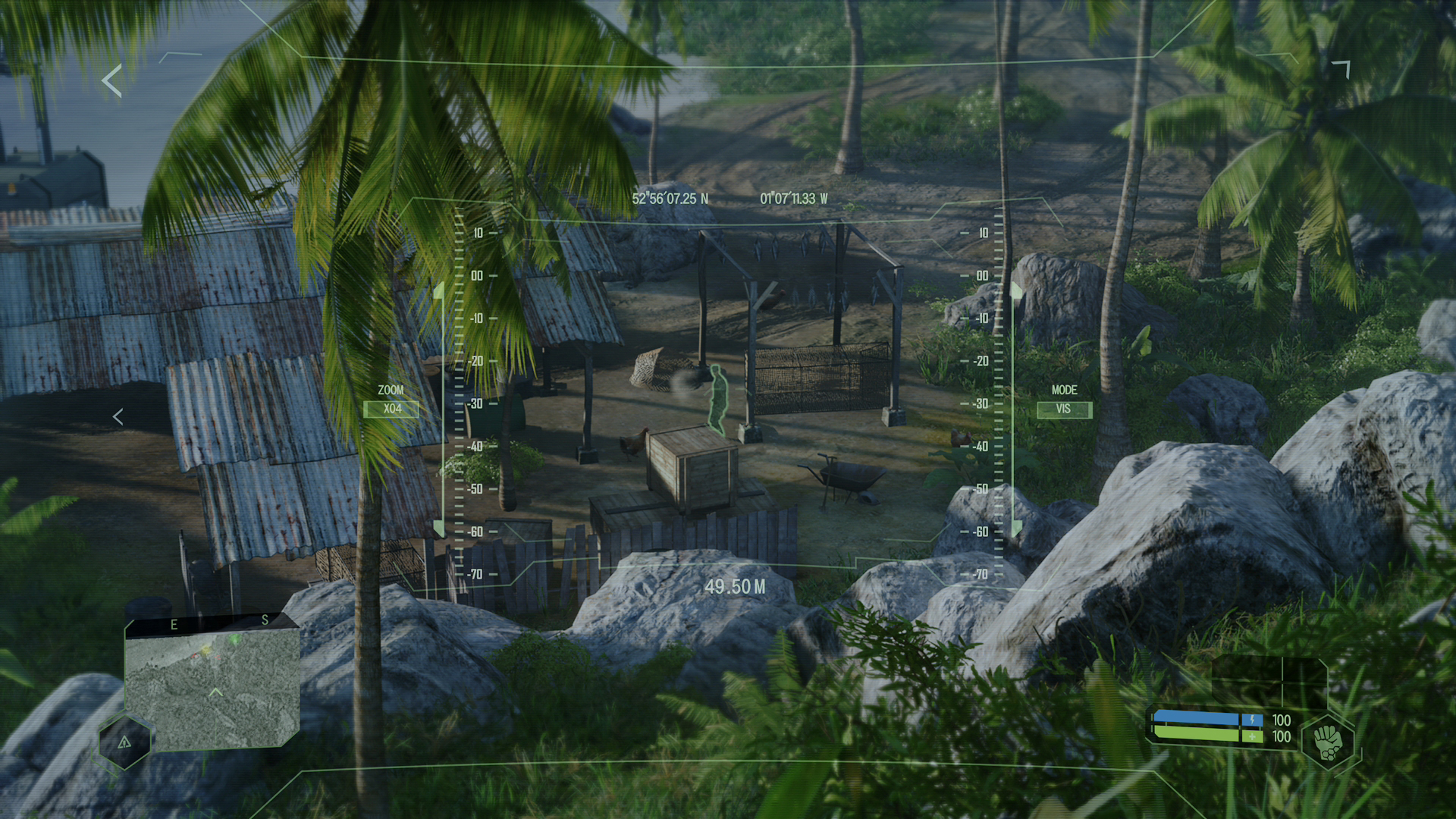 スーツには望遠やセンサー能力も