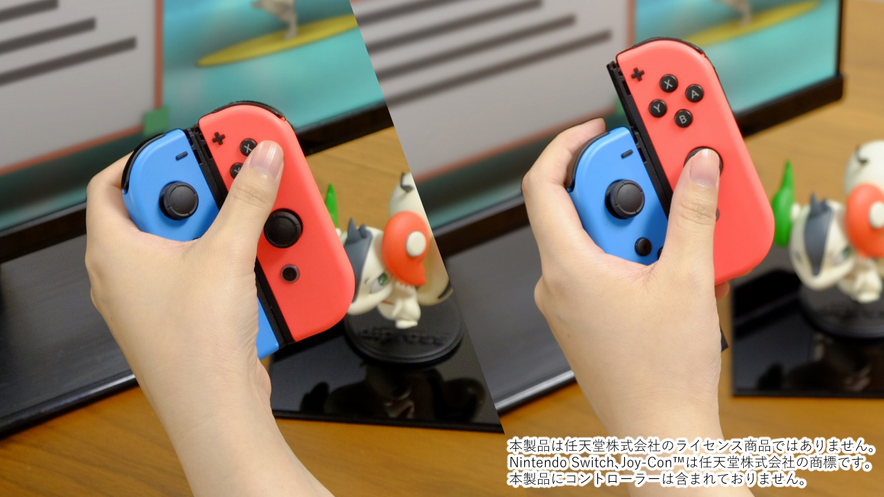 スライダー機構で多くのボタンをカバーできる