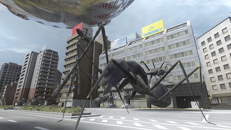 地球の昆虫によく似た巨大生物兵器