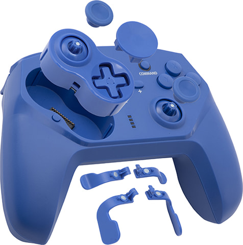 期間限定値下げ　Nintendo Switch 本体 + 青いコントローラー Switch用「CYBER・ジャイロコントローラー PRO 無線タイプ」にお得な