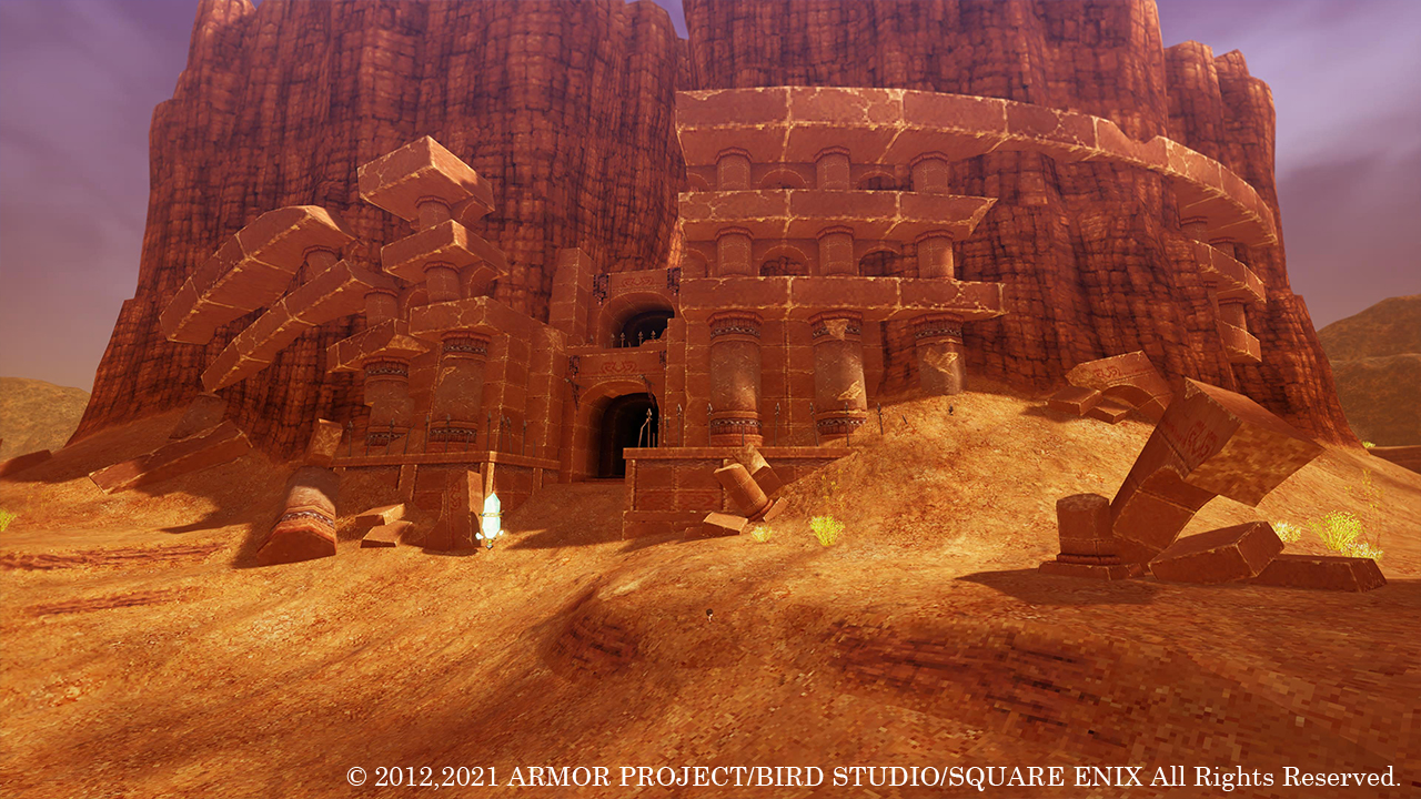 大陸西部にある高地には、闘技場跡の古代遺跡が残っている