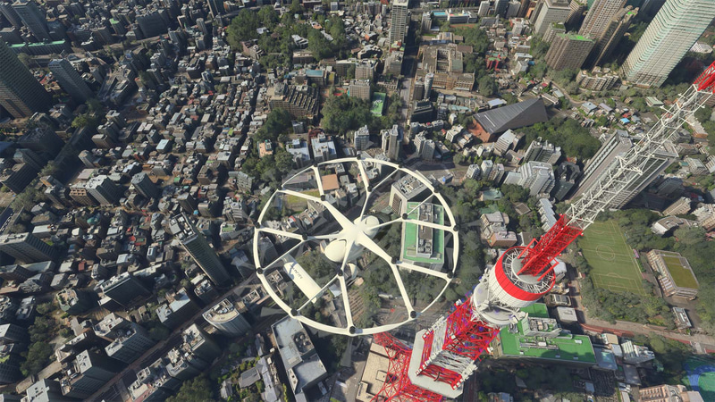 こんな角度ではなかなか見られない