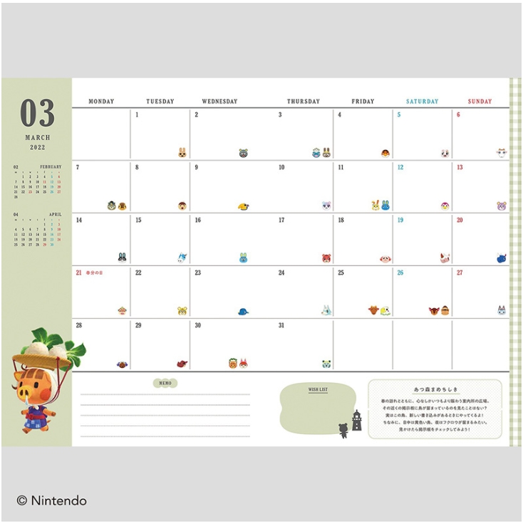 誕生日の島民がその日のアイコンになっている