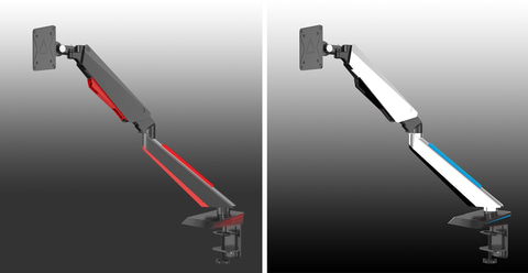 Lumen ゲーミングモニターアーム MA-GS108 ガス圧式 液晶ディスプレイアーム VESA規格 耐荷重9kg モニターサイズ32