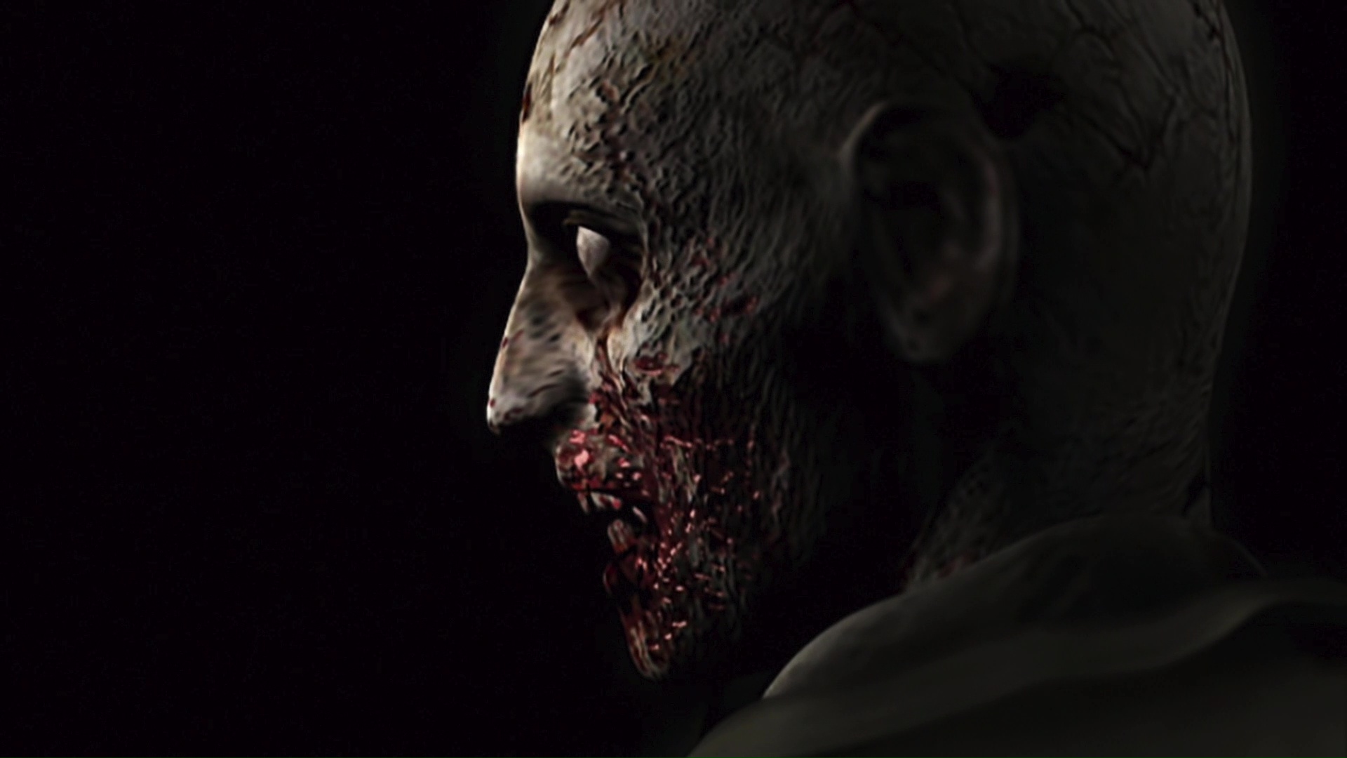 2002年のリメイク版「バイオハザード」での対面シーン。画像はPS4「バイオハザード HDリマスター」より