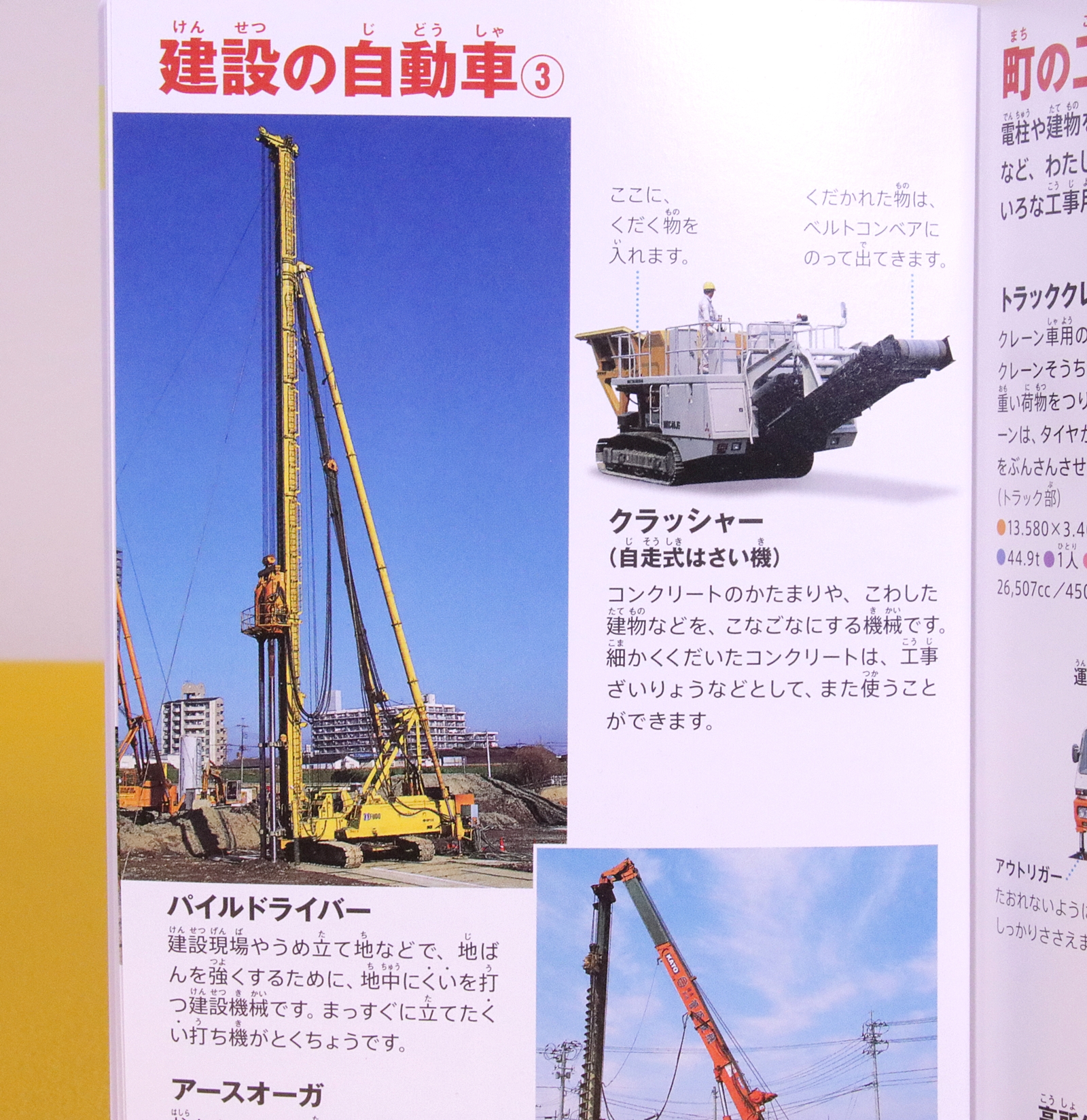 建設現場で活躍するパイルドライバーもよく見ると自動車だ