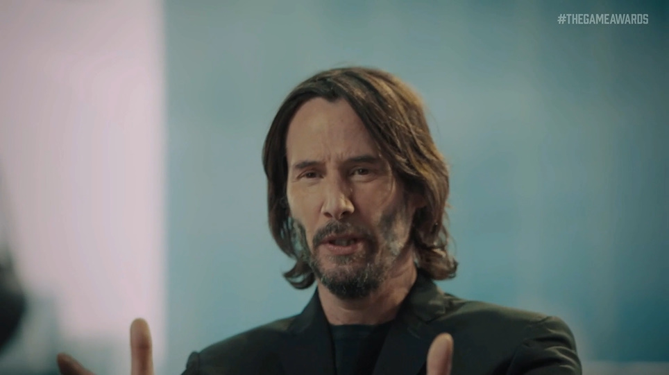 身振り手振りたっぷりのキアヌ氏