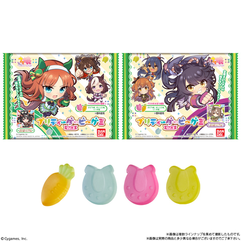 ウマ娘」のシールとグミ入り！ 「ウマ娘 プリティーダービー