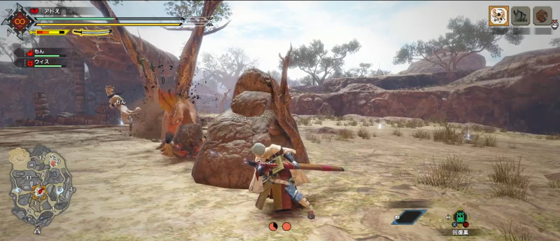 太刀等を初めとしたモンスターの攻撃タイミングが重要な武器の場合は、視認性が上がった事で不意の一撃や死角からの一撃が減るメリットは非常に大きい