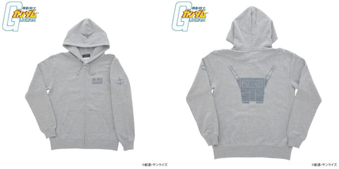 ガンダムシリーズ MSモチーフ企画 ジップパーカー L:GN-001: 黒 ガンダム」シリーズよりMSがモチーフのジップパーカー登場