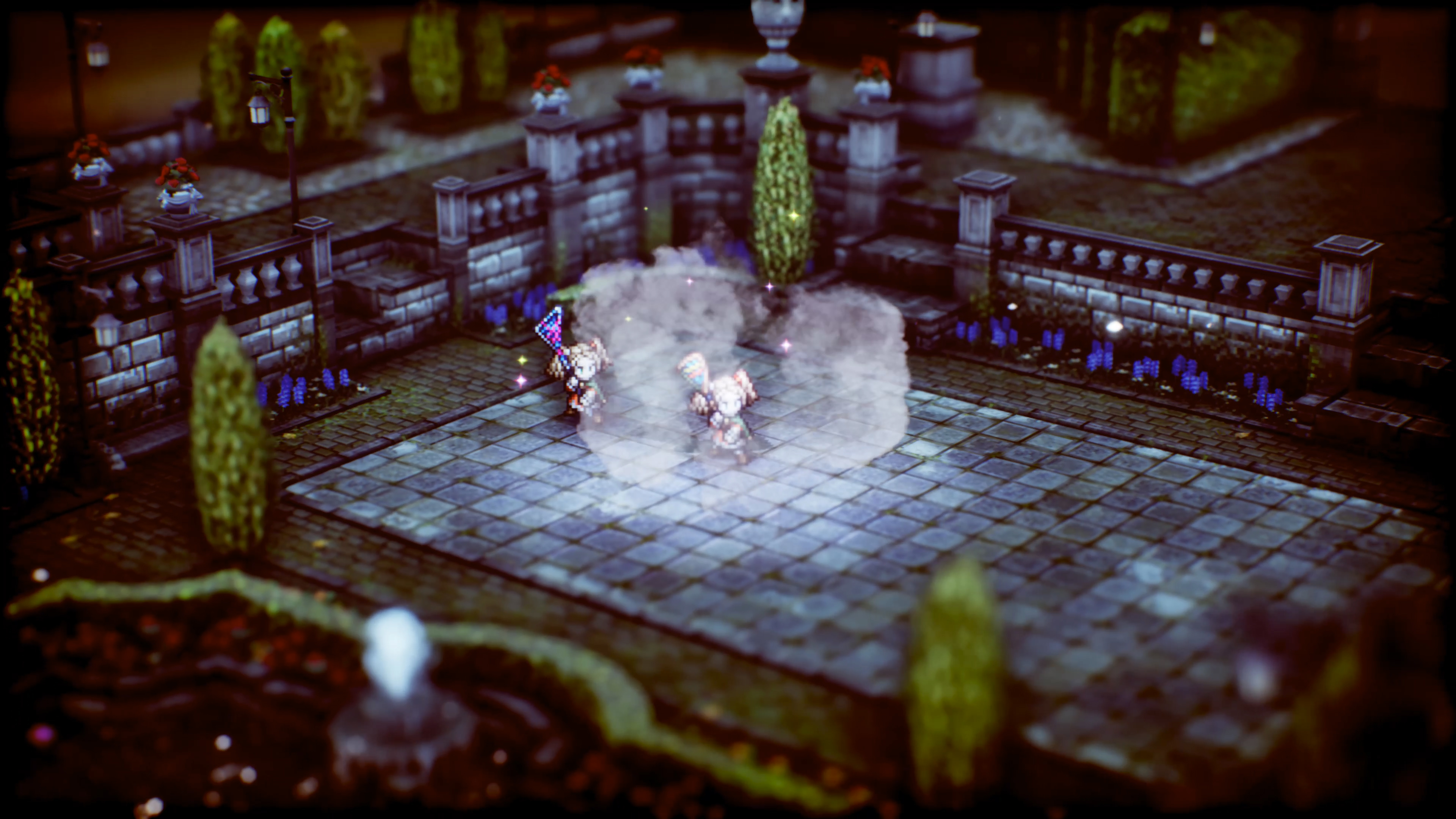 攻撃アイテムの扱いに長けており、射程や火力が上がるスキルを持つ。さらに、「デコイちゃん」で自身の分身を作り出し、「びっくり箱」で分身が倒された時に爆発する罠を仕掛ける等、曲芸師らしいユニークな戦術を得意とする