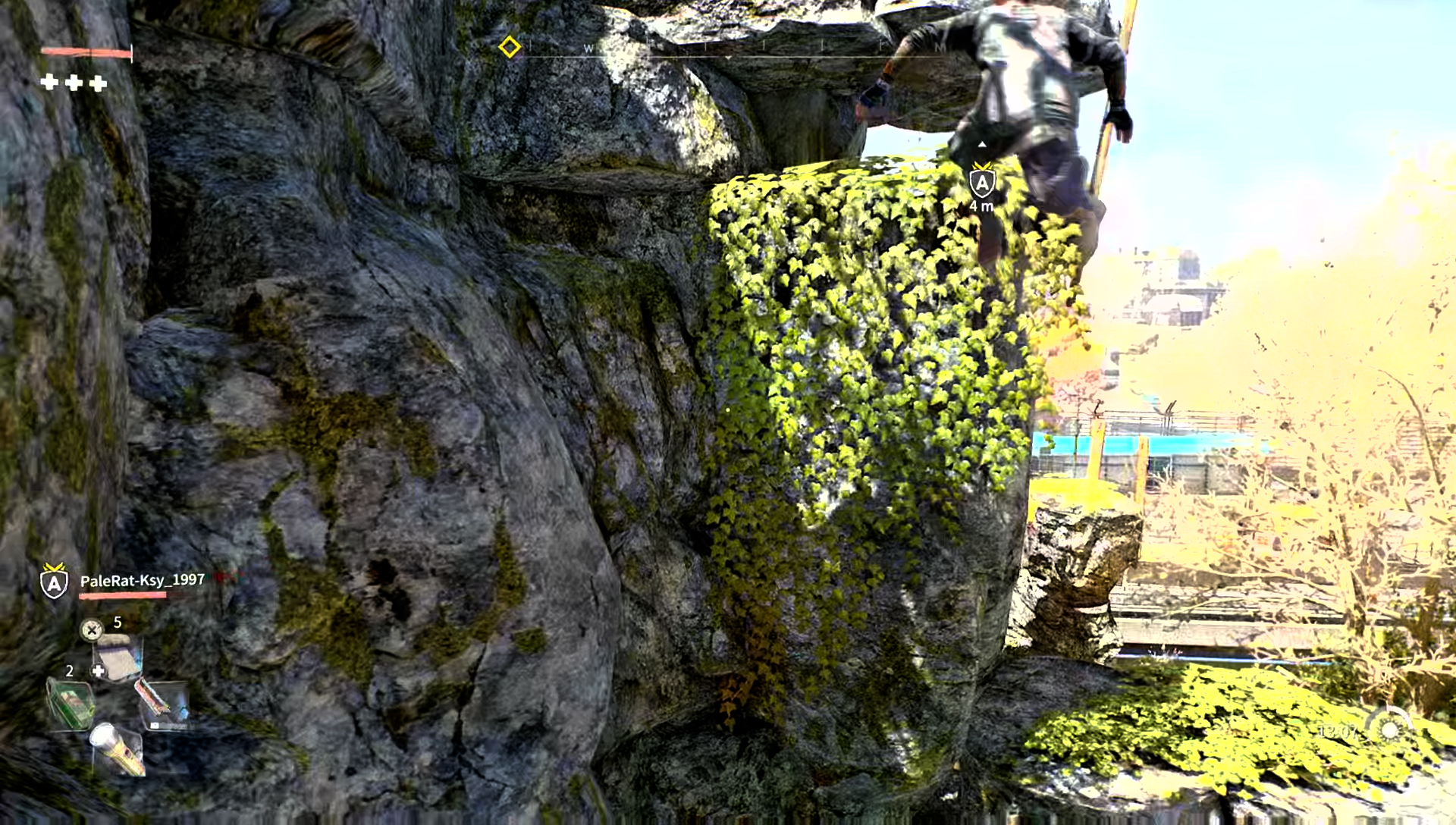 屋敷はアクションゲームが得意なようで、難しい地形もひょいひょいと超えていく。もし置いて行かれるようなことがあっても、合流が必要な場面になった場合「プレイヤーの転送」で合流できる。一緒に遊ぶことで、テンポ良くゲームを進められる