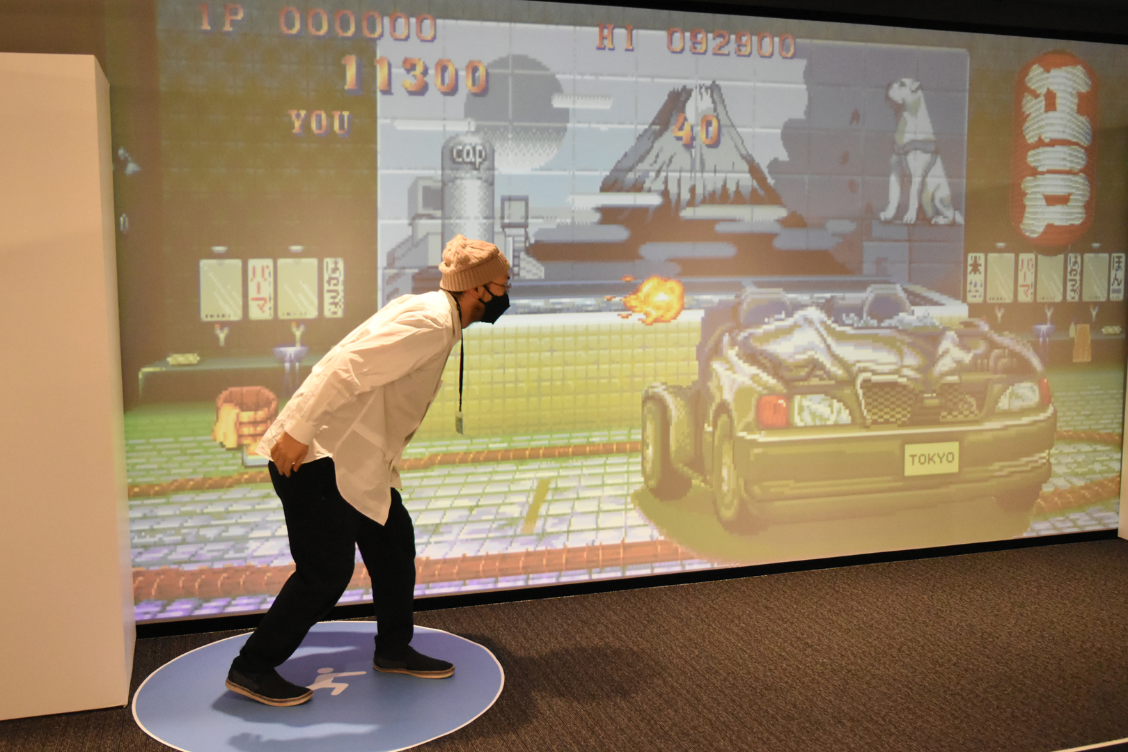 波動拳以外にもいろいろな技が繰り出せる。筆者が体験したときはタイガーショットが最後まで出なかった