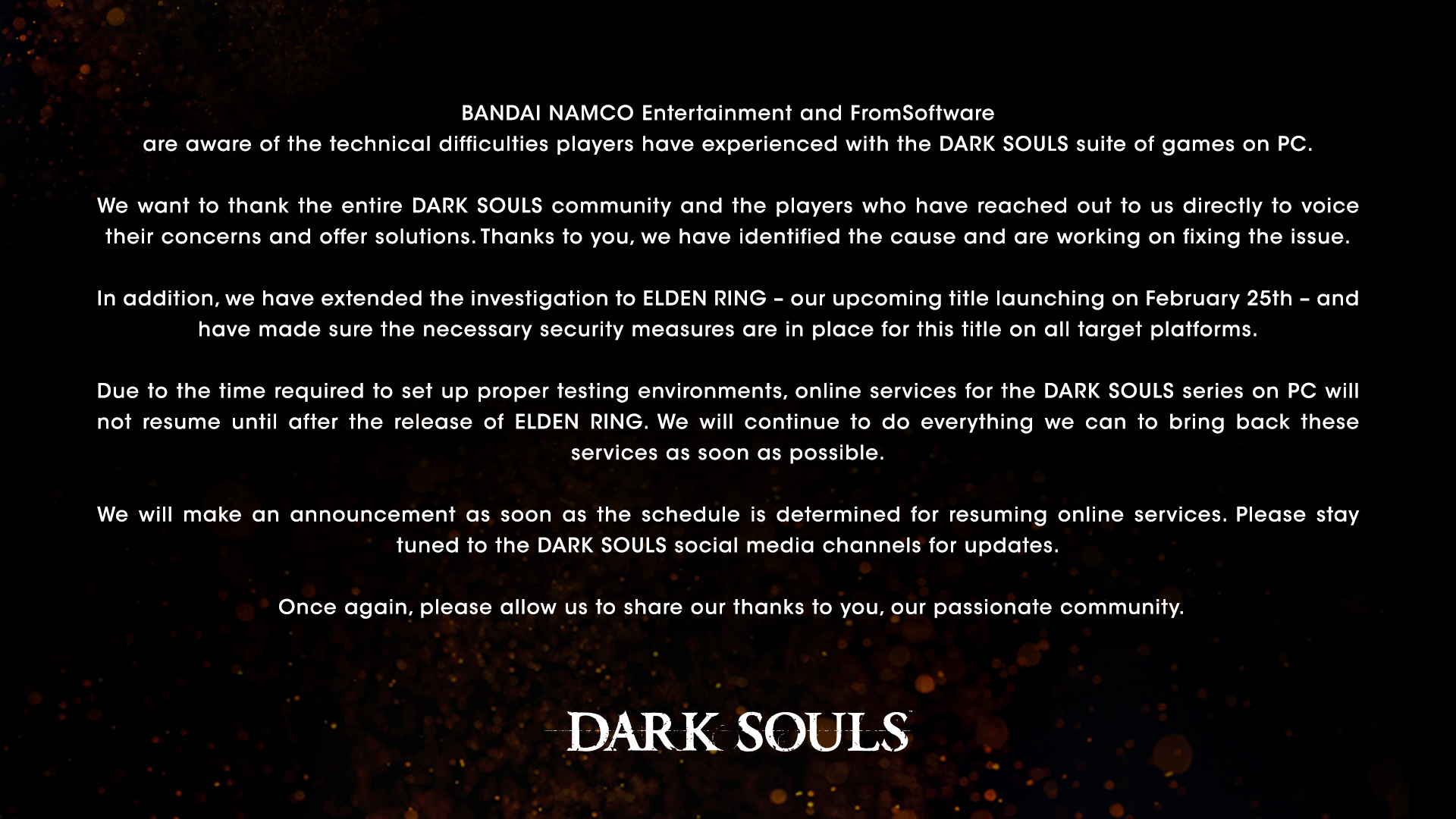 「DARK SOULS」公式Twitterに掲載された画像
