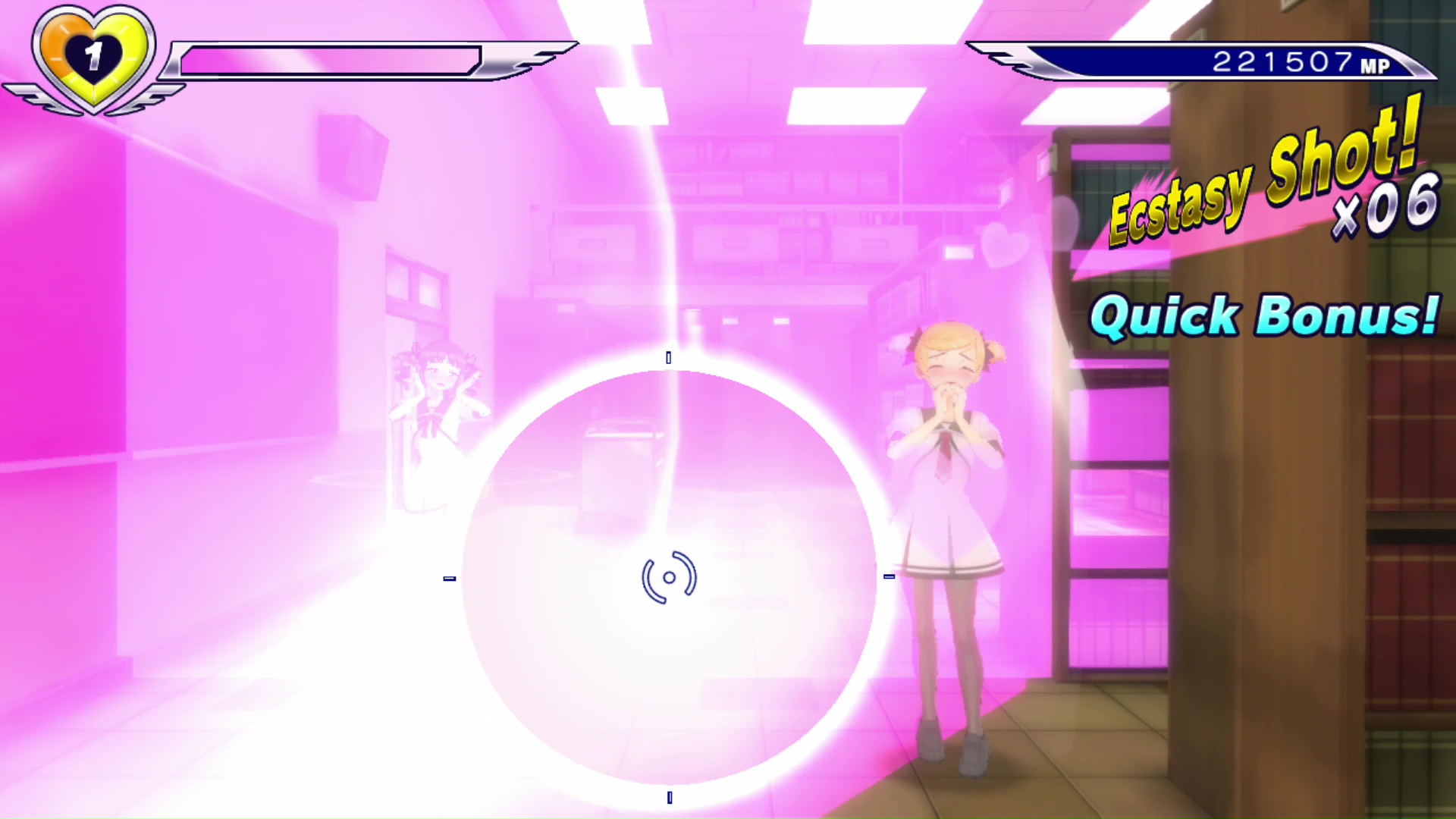 昇天させてニヤニヤできるだけではなく、ドキドキボムが爆裂し、画面上の女の子全員を昇天させられる。お触りができて、さらに実用的という神システムである