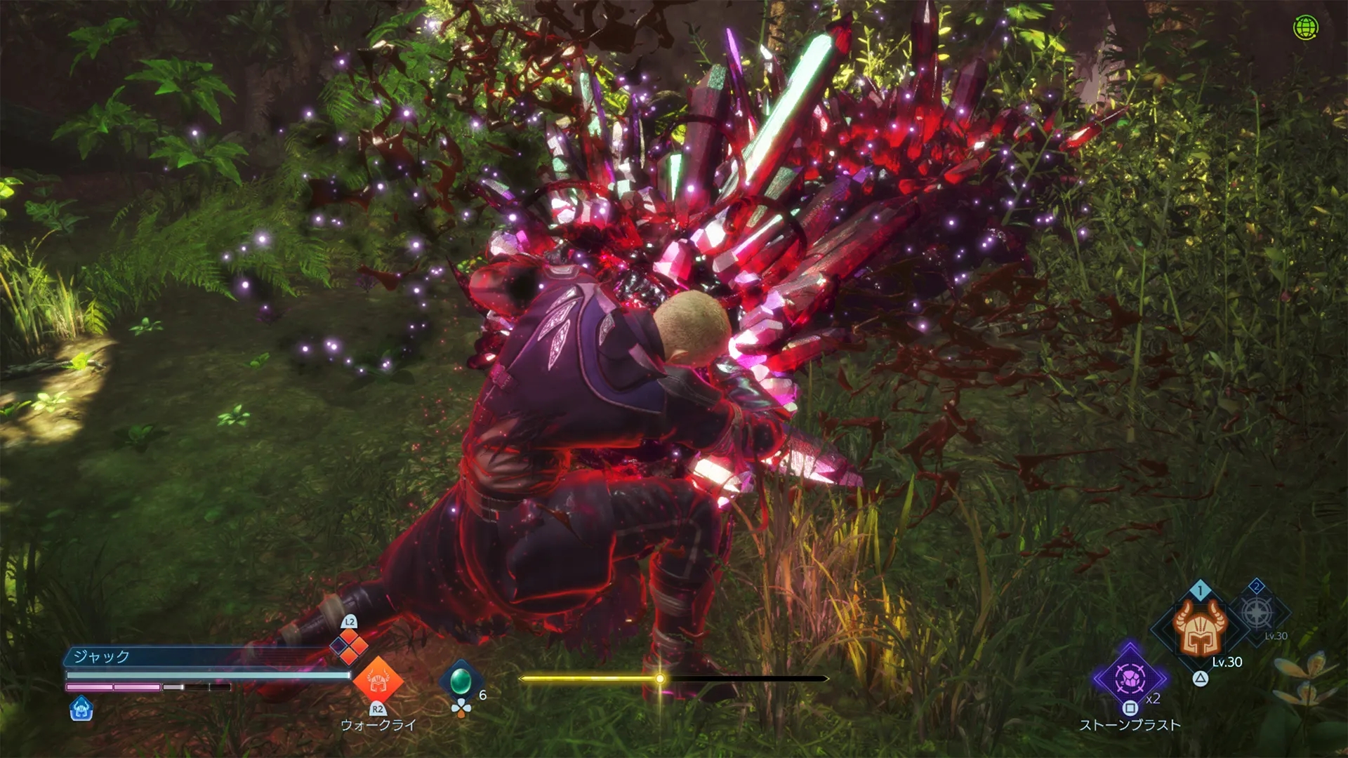 敵を一撃で倒せる「ソウルバースト」。敵のブレイクゲージを0にすると使用可能に