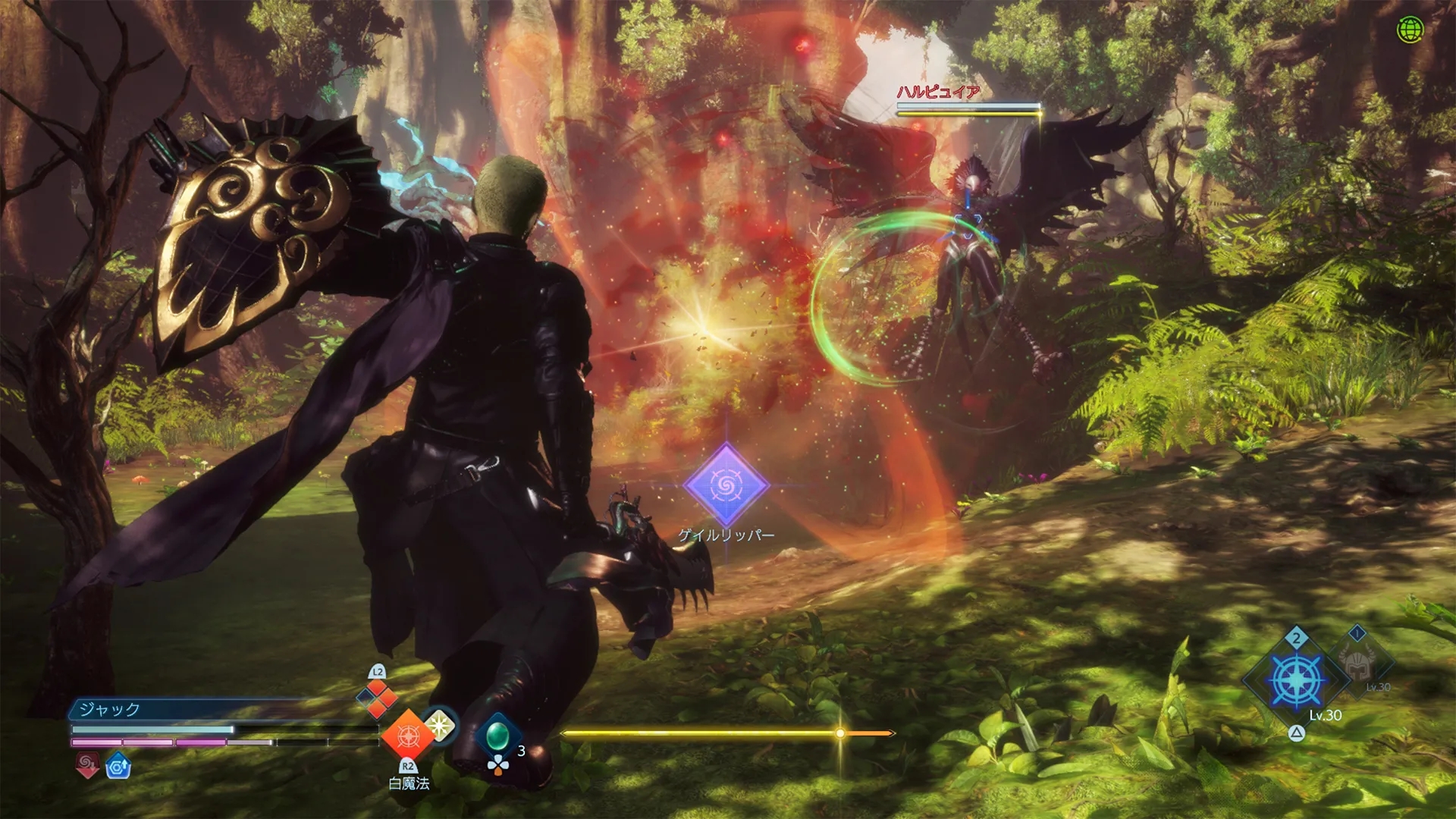 ブレイクゲージは、ゼロになるとダウン状態になってしまう特殊なゲージ。「ソウルシールド」はそれを消費して使う強力な防御手段だが、使いすぎると逆に不利になってしまう