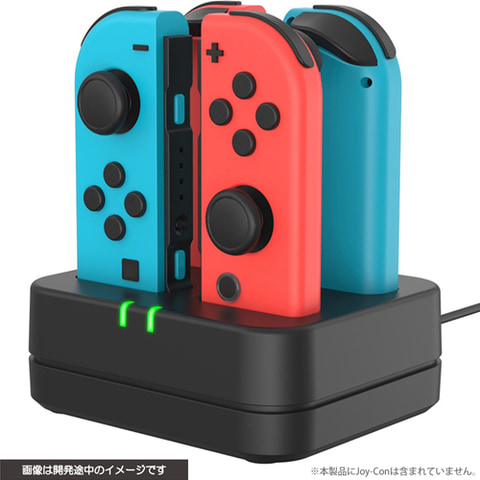 差し込むだけで手軽に充電！ Switch Joy-Con用充電スタンド、サイバー