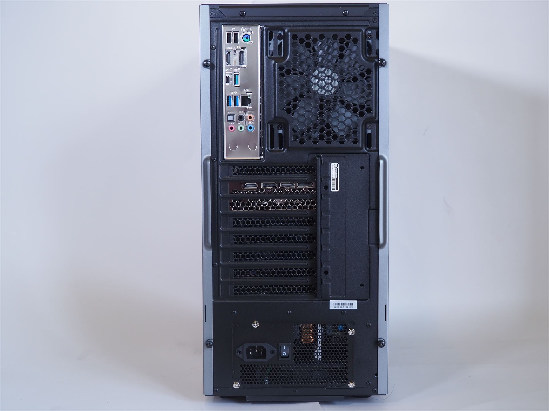 GALLERIA ZA7C-R38 第12世代Core搭載のリアパネル