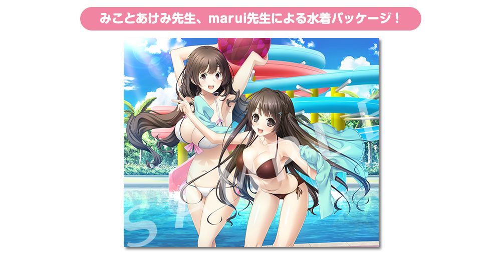 みことあけみ氏とmarui氏による、水着パッケージ