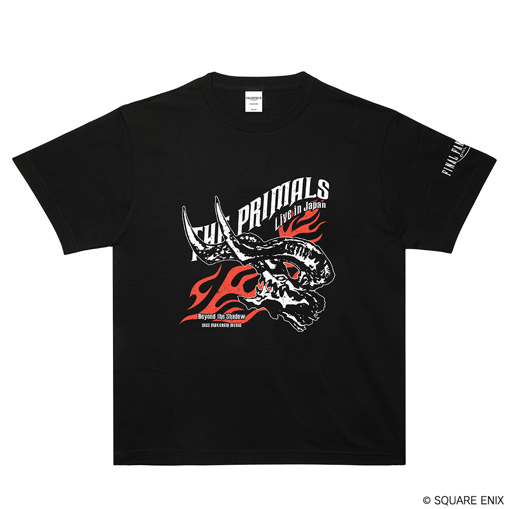 「ファイナルファンタジーXIV　THE PRIMALS Live in Japan - Beyond the Shadow　Tシャツ＜ブラック＞」/価格：3,000円（税込）