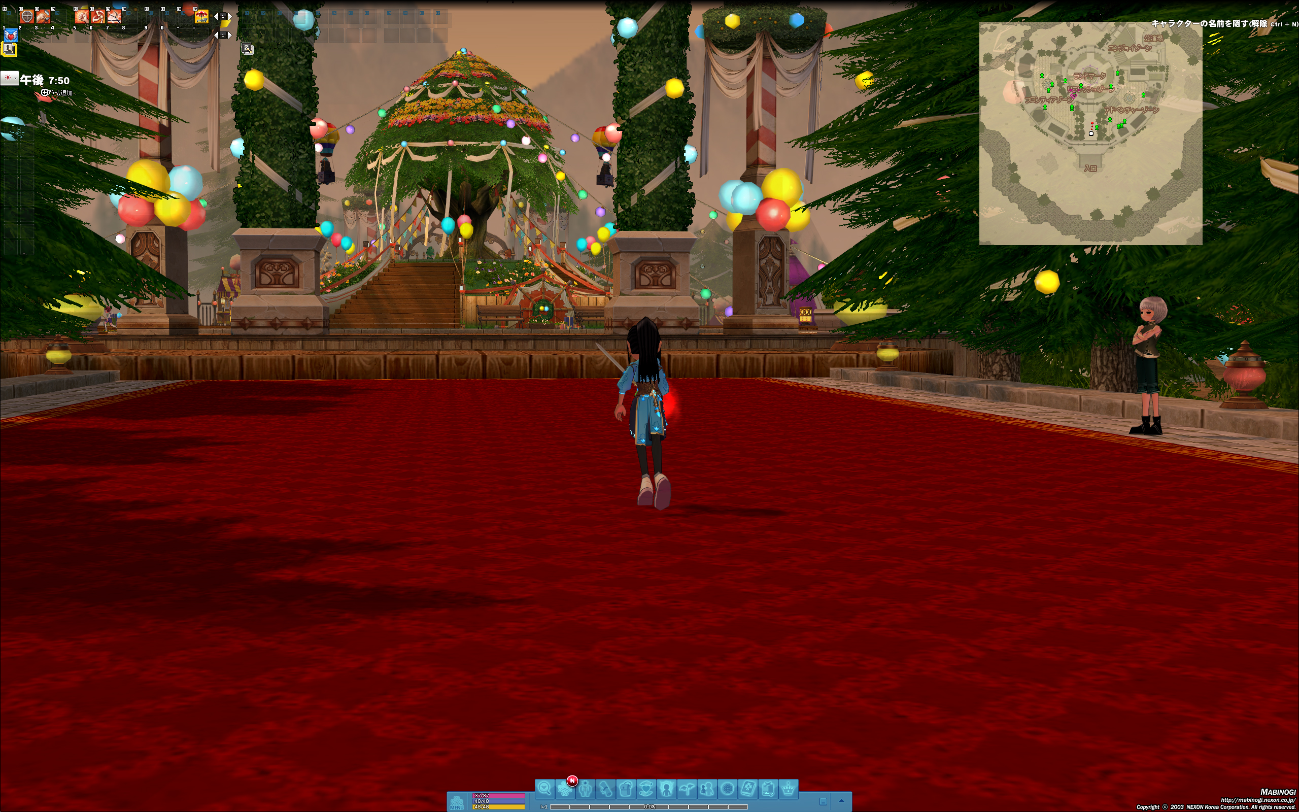 楽しいお祭り空間。新キャラクターの顔見せも。筆者も初体験のコンテンツだ