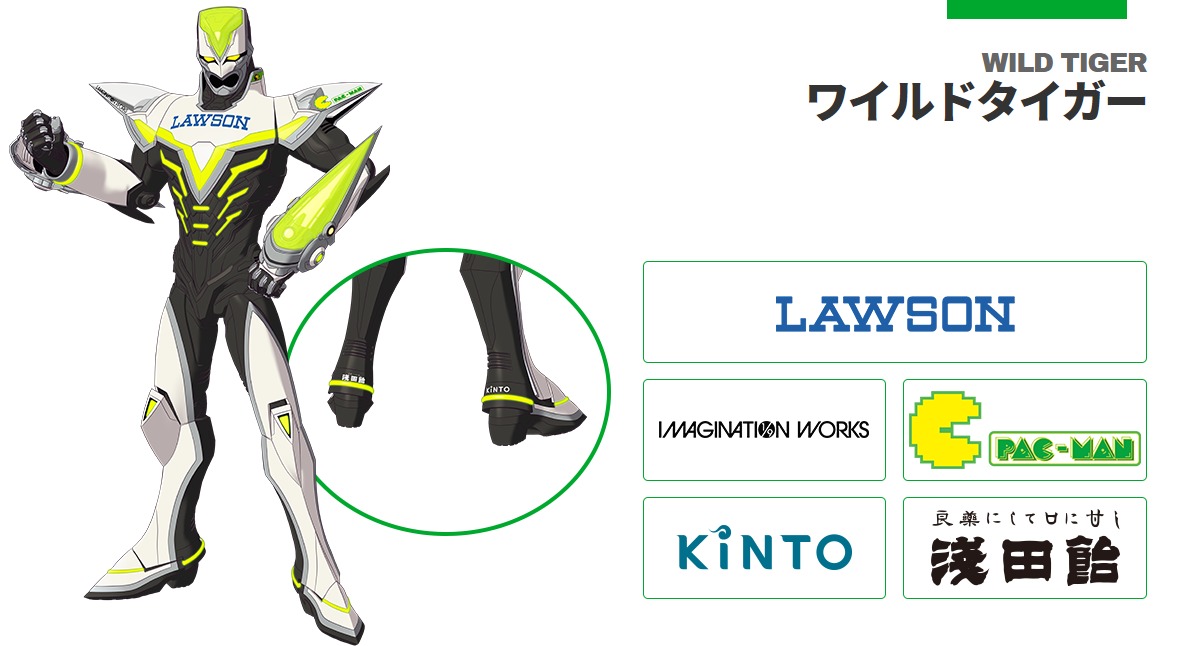 「TIGER & BUNNY 2」ワイルドタイガーのプレイスメント