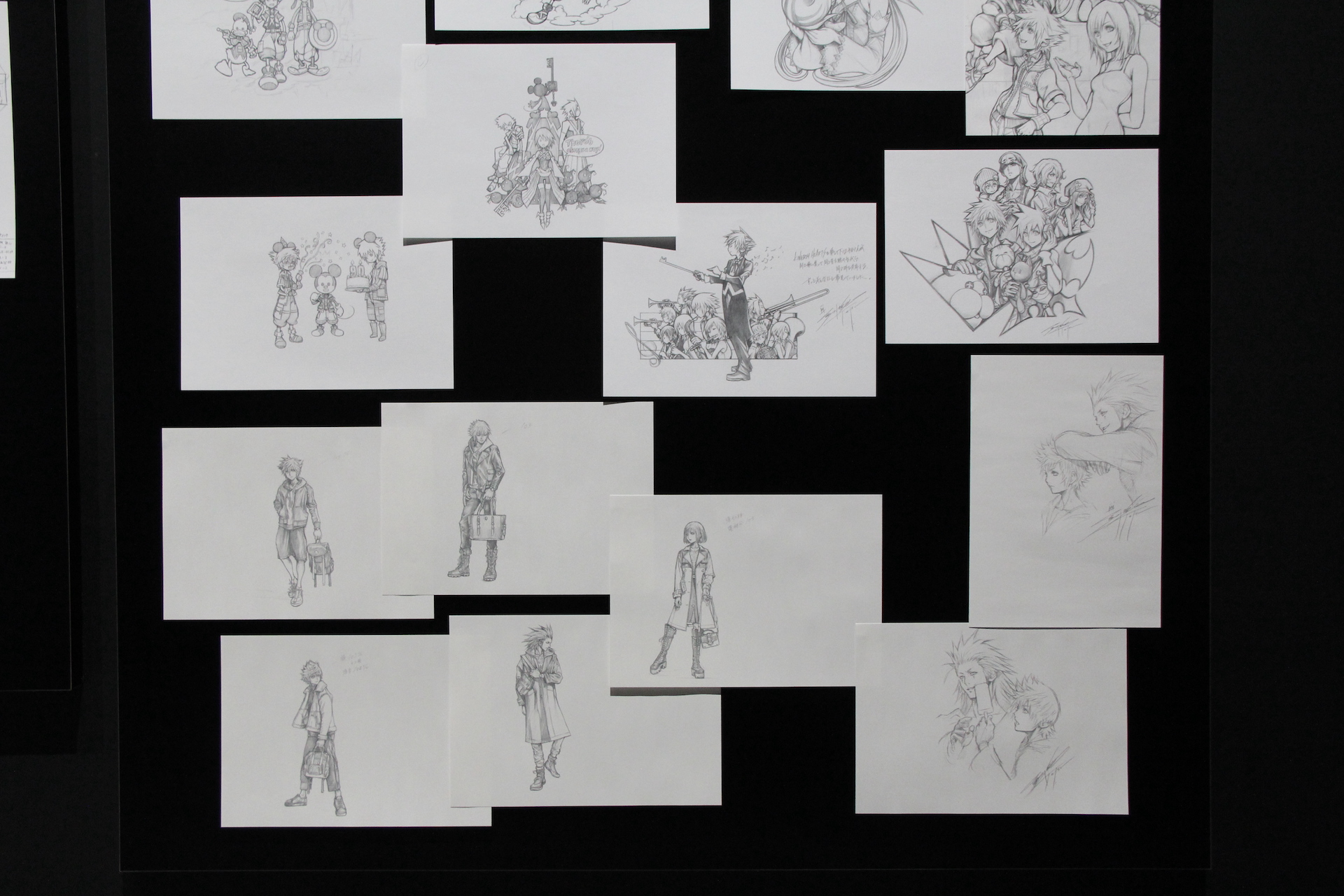 他にも多数の原画などがあったので、一挙に掲載しておこう。なかには、赤字が入れられたものも