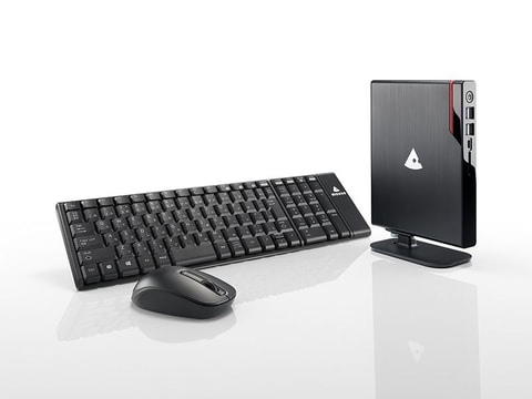 mouseブランドのデスクトップPC、付属するキーボード/マウスが