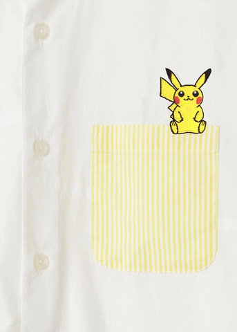 胸ポケットから顔をだすピカチュウ！ グラニフが手掛ける「ポケモン